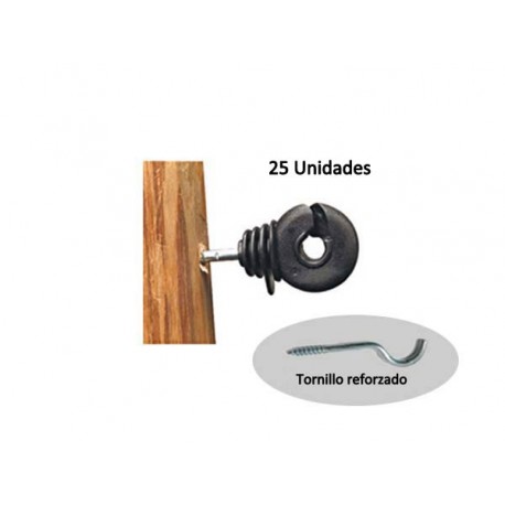 Aisladores para postes de madera